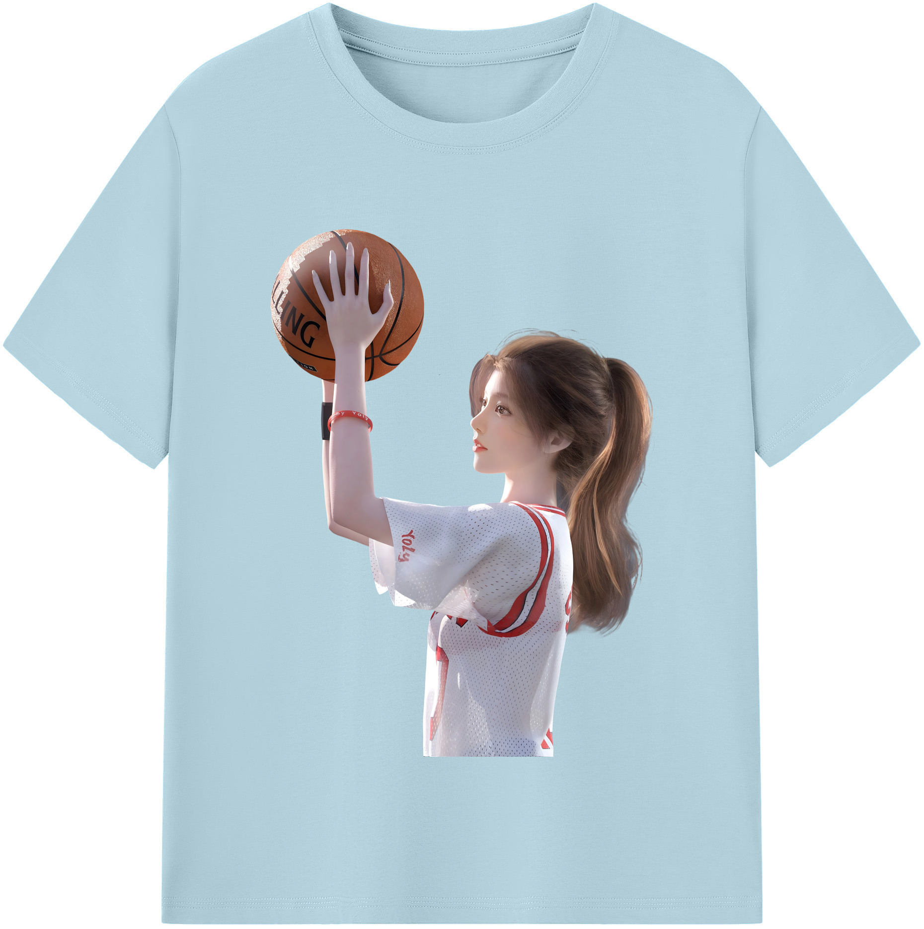 SLAM DUNK／スラムダンク 綿100％半袖Tシャツ（フロントプリント）